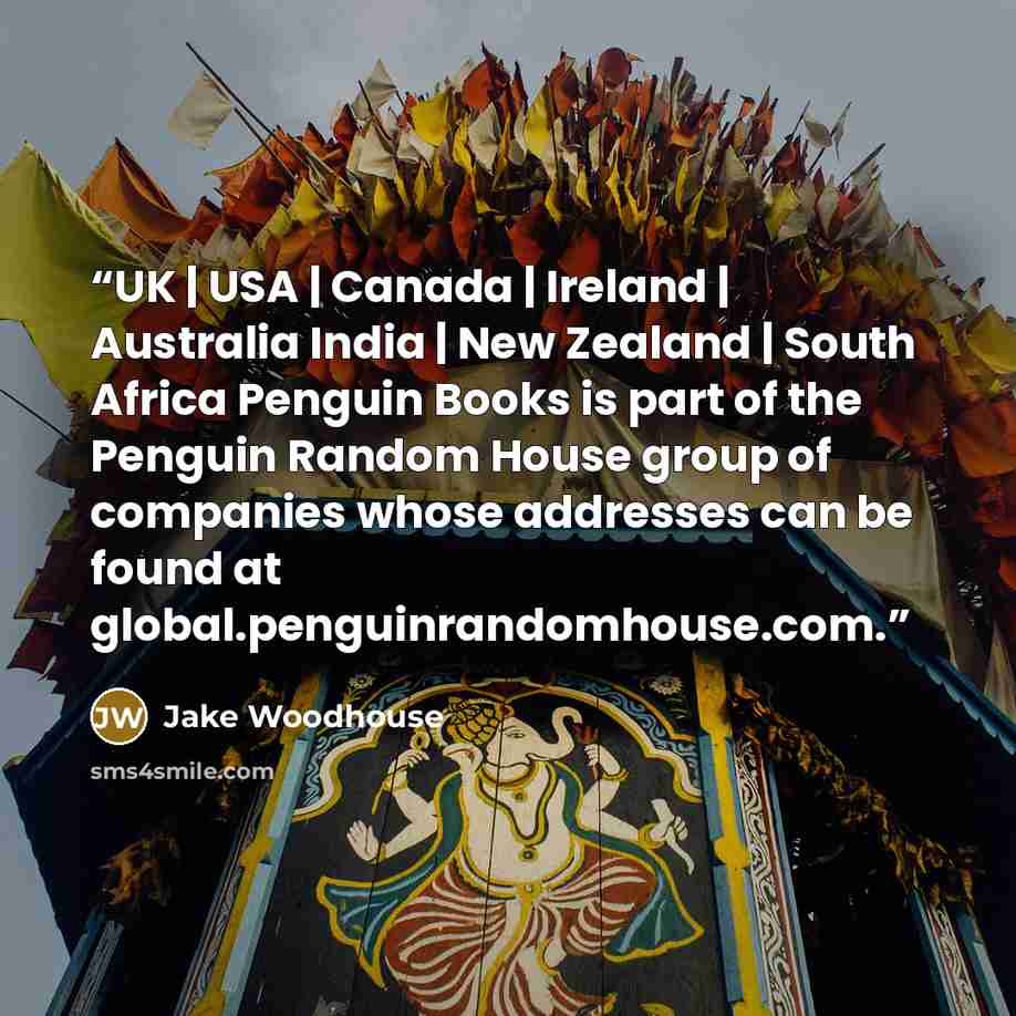 “UK | USA | Canada | Ireland | Australia India | New Zealand | South Africa Penguin Books is part of the Penguin Random House group of companies whose addresses can be found at global.penguinrandomhouse.com.” quote by Jake Woodhouse