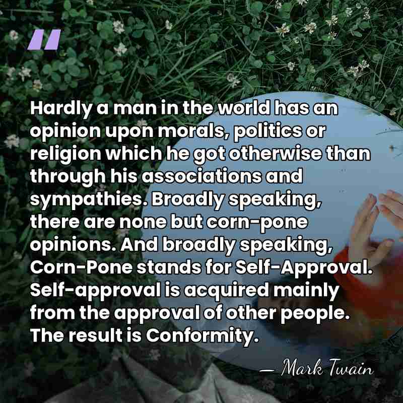 Hardly a man in the world has an opinion upon morals, politics&hellip; - Mark Twain