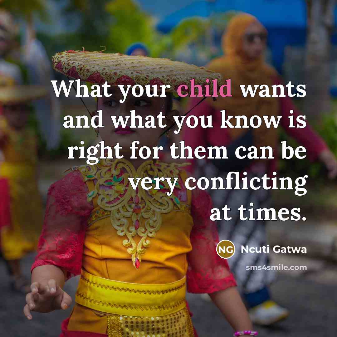 “What your child wants and what you know is right…” quote by Ncuti Gatwa