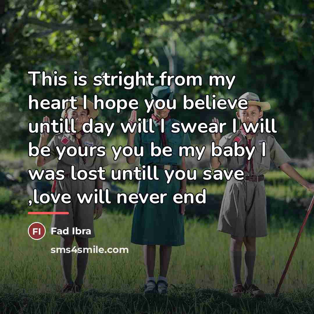 “This is stright from my heart I hope you believe…” quote by Fad Ibra