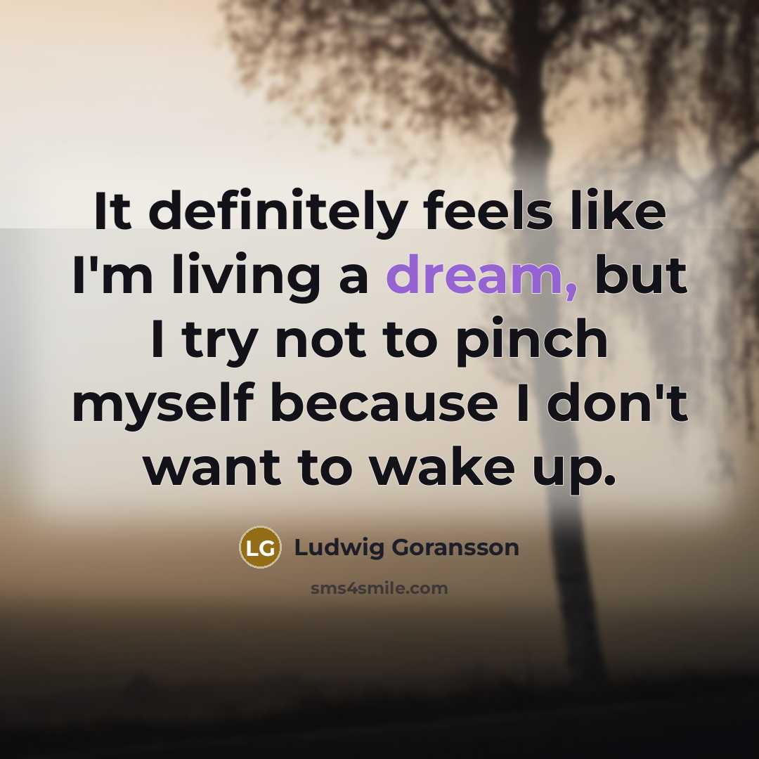 “It definitely feels like I'm living a dream, but I…” quote by Ludwig Goransson