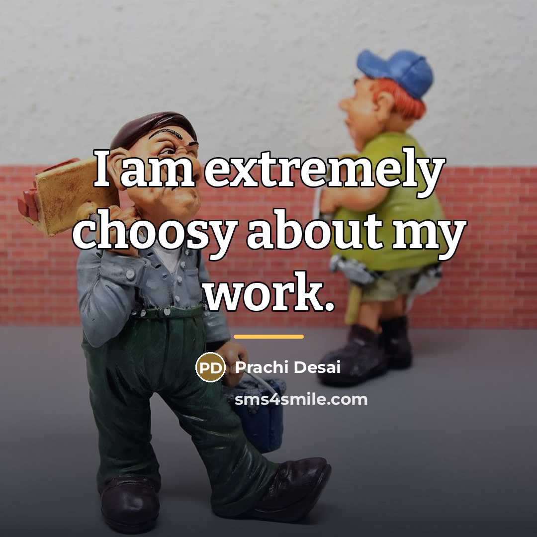 “I am extremely choosy about my work.…” quote by Prachi Desai