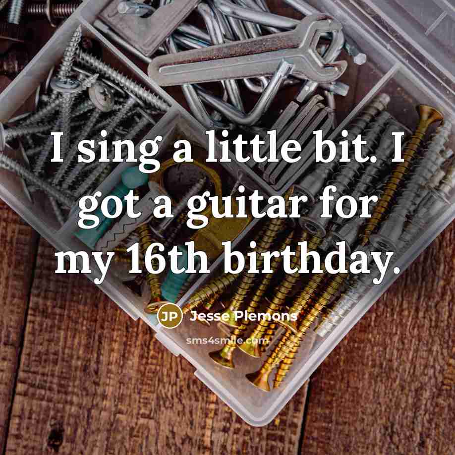 “I sing a little bit. I got a guitar for…” quote by Jesse Plemons