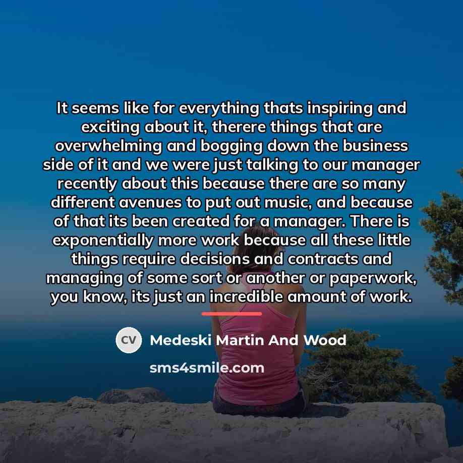 “It seems like for everything thats inspiring and exciting about…” quote by Medeski Martin And Wood