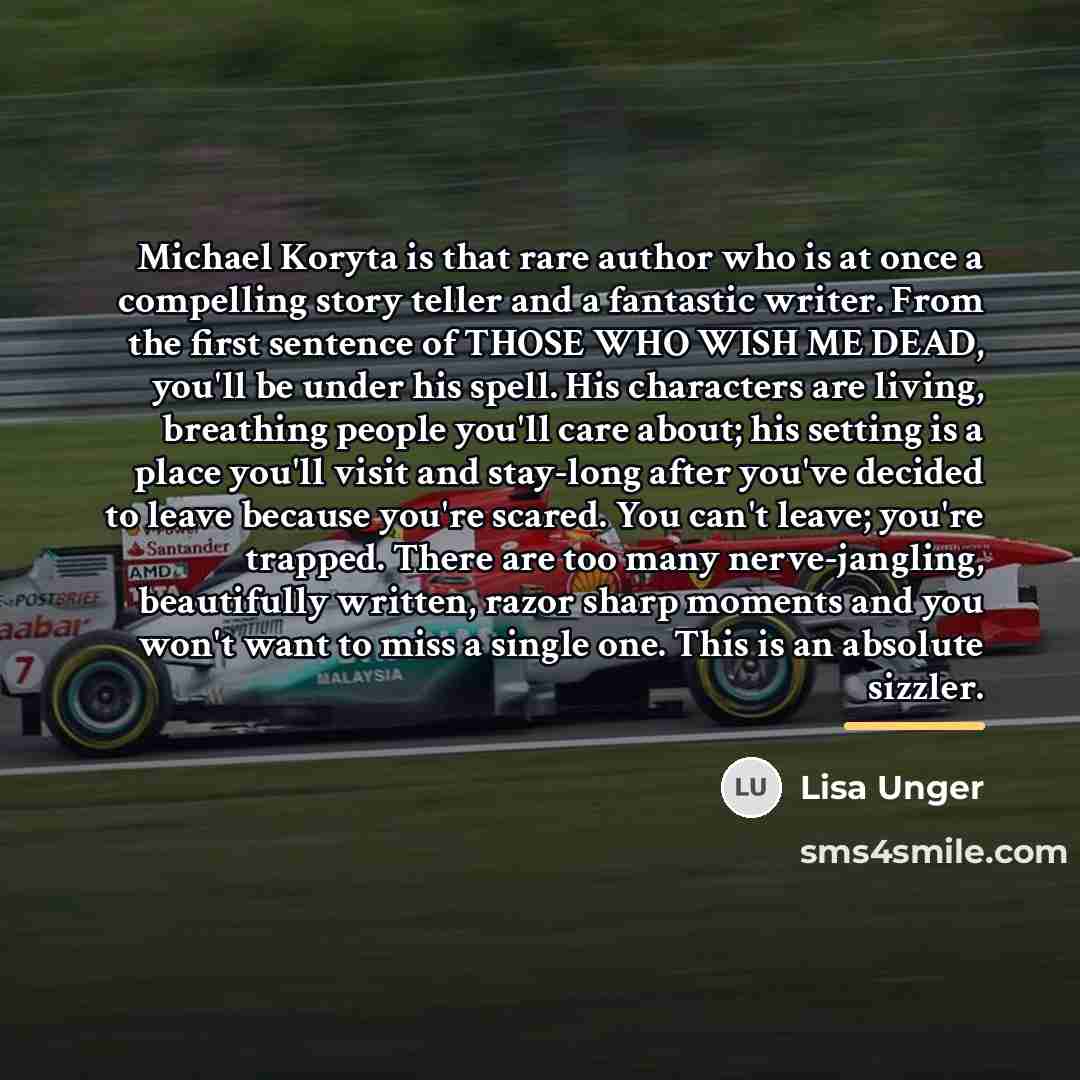 “Michael Koryta is that rare author who is at once…” quote by Lisa Unger