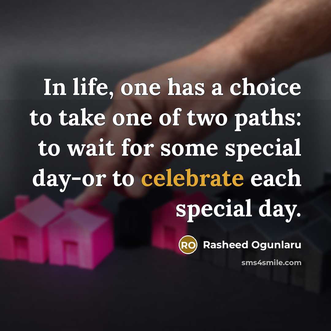 “In life, one has a choice to take one of…” quote by Rasheed Ogunlaru