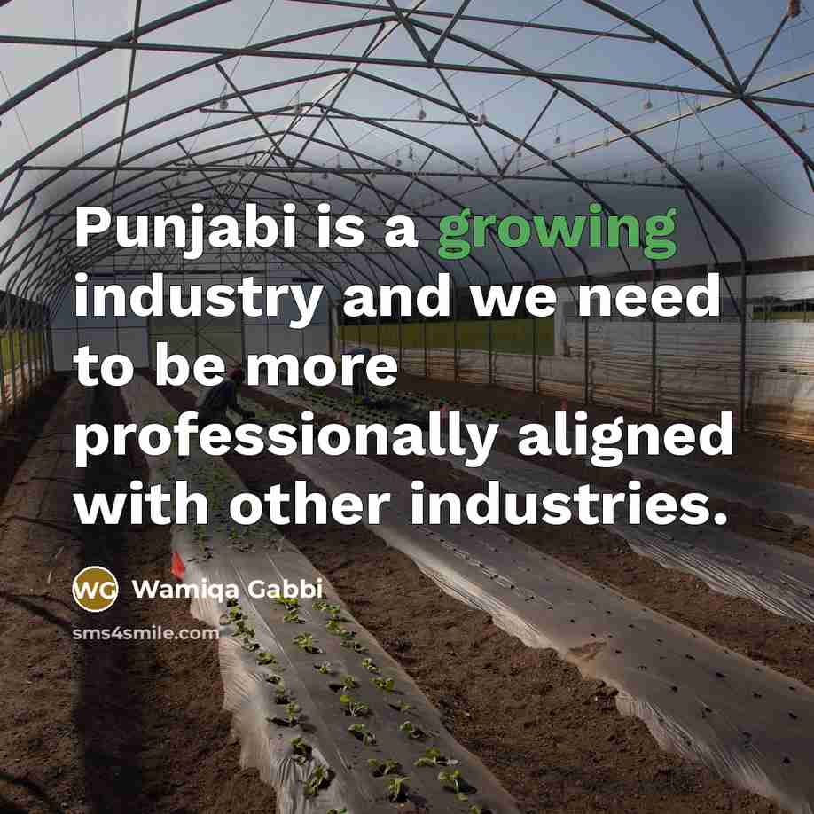 “Punjabi is a growing industry and we need to be…” quote by Wamiqa Gabbi