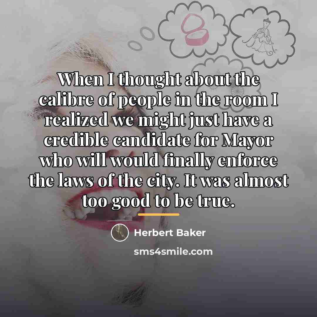 “When I thought about the calibre of people in the…” quote by Herbert Baker