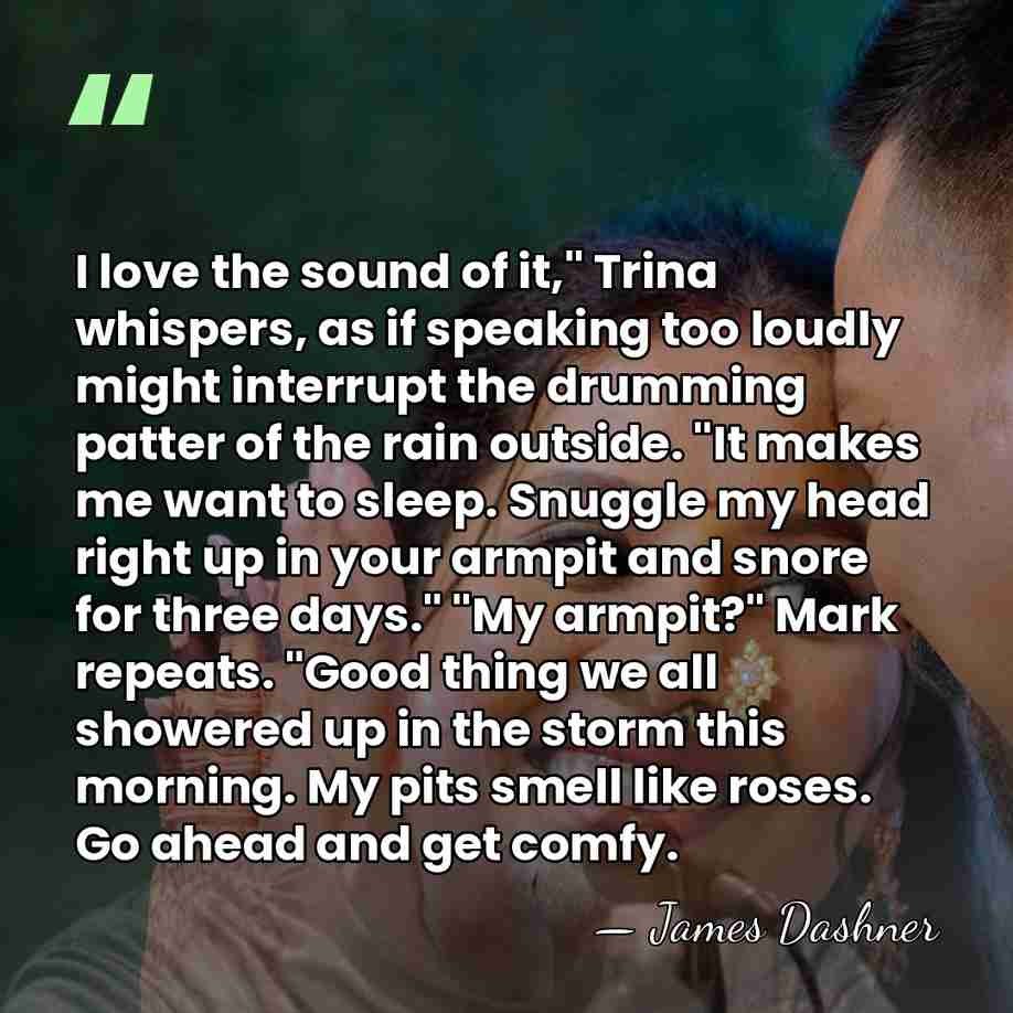 I love the sound of it," Trina whispers, as if speaking too&hellip; - James Dashner
