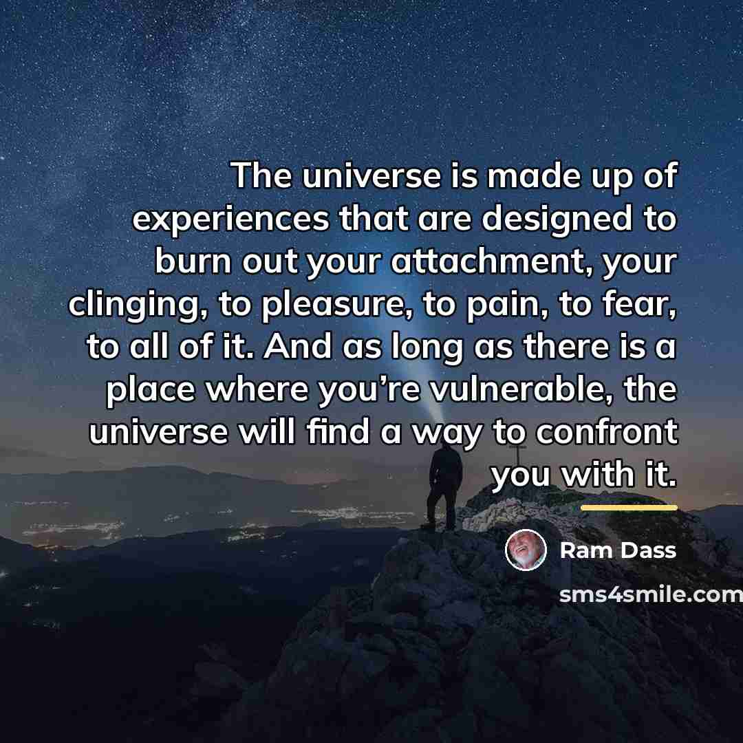 “The universe is made up of experiences that are designed…” quote by Ram Dass