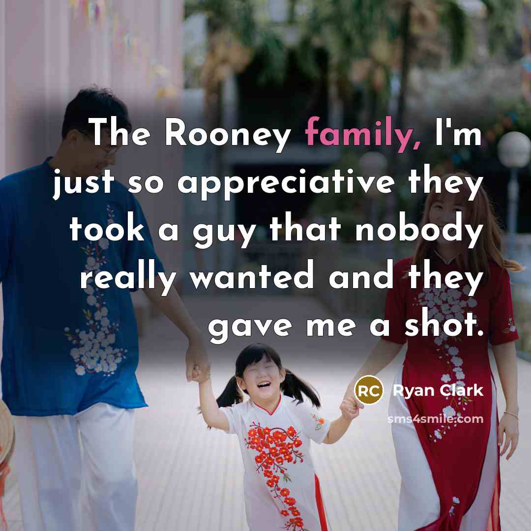 “The Rooney family, I'm just so appreciative they took a guy that nobody really wanted and they gave me a shot.” quote by Ryan Clark