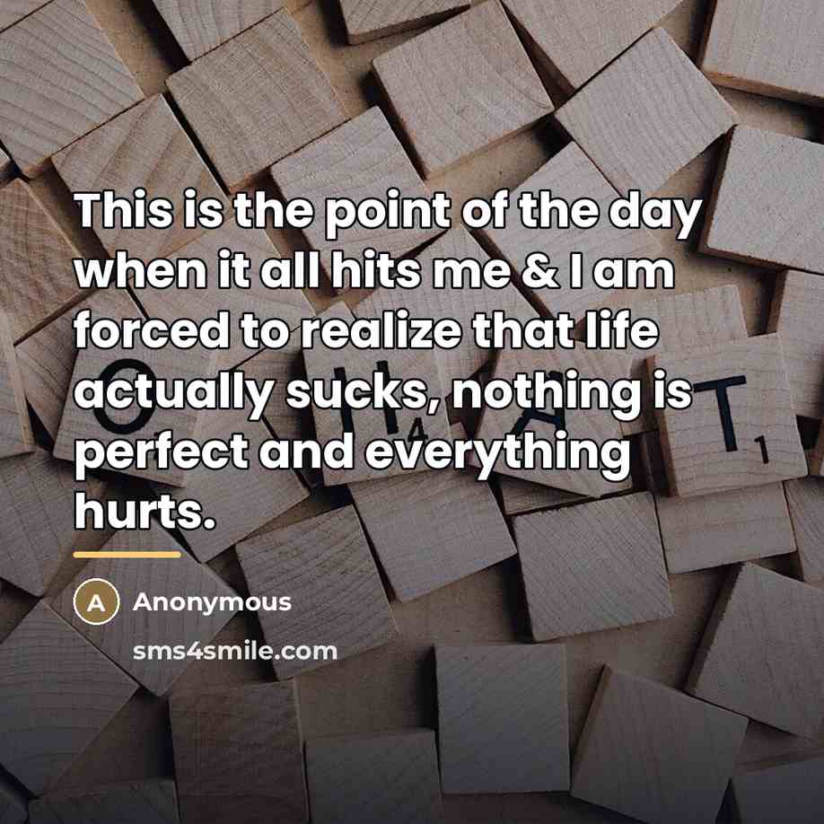 “This is the point of the day when it all…” quote by Anonymous