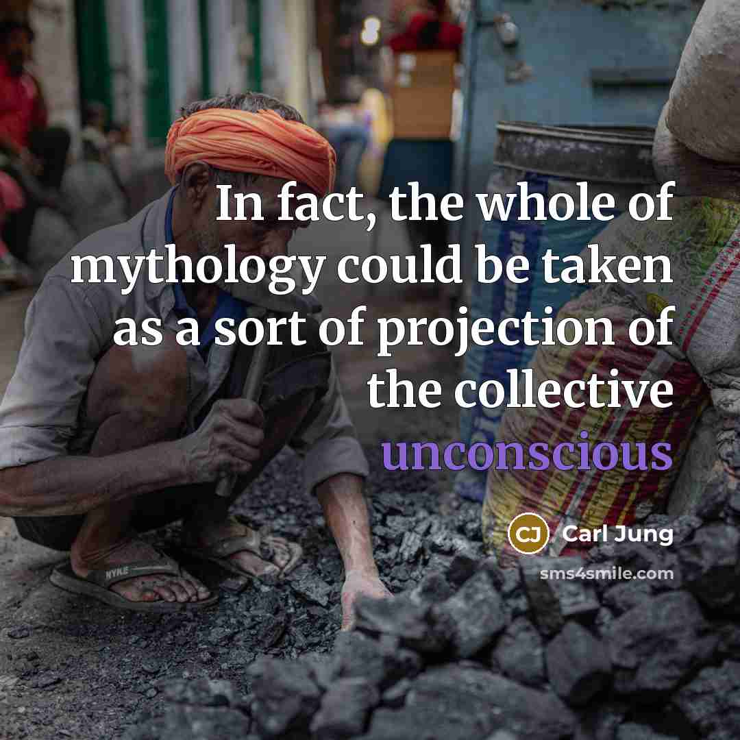 “In fact, the whole of mythology could be taken as…” quote by Carl Jung