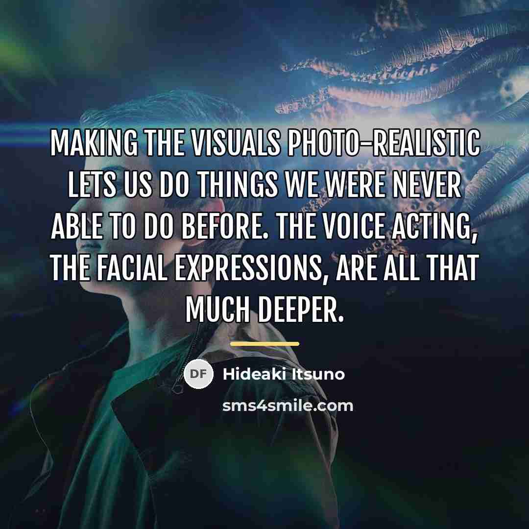 “Making the visuals photo-realistic lets us do things we were…” quote by Hideaki Itsuno