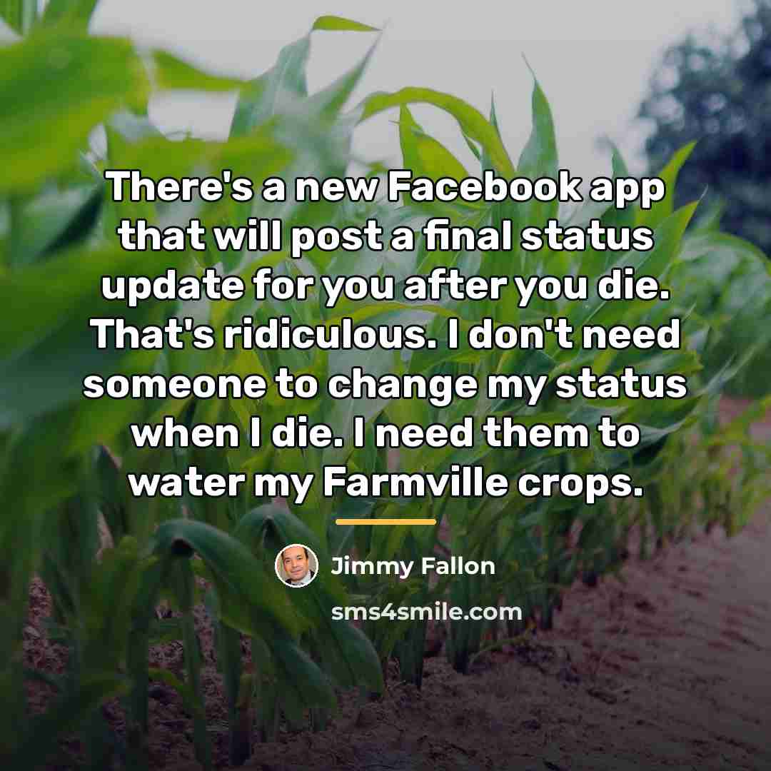 “There's a new Facebook app that will post a final…” quote by Jimmy Fallon