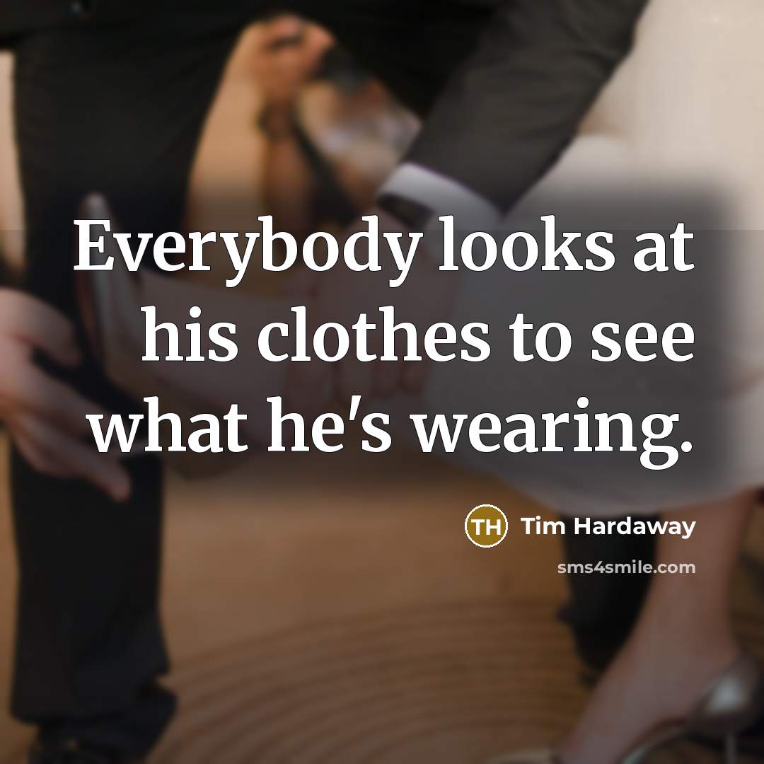 “Everybody looks at his clothes to see what he's wearing.…” quote by Tim Hardaway