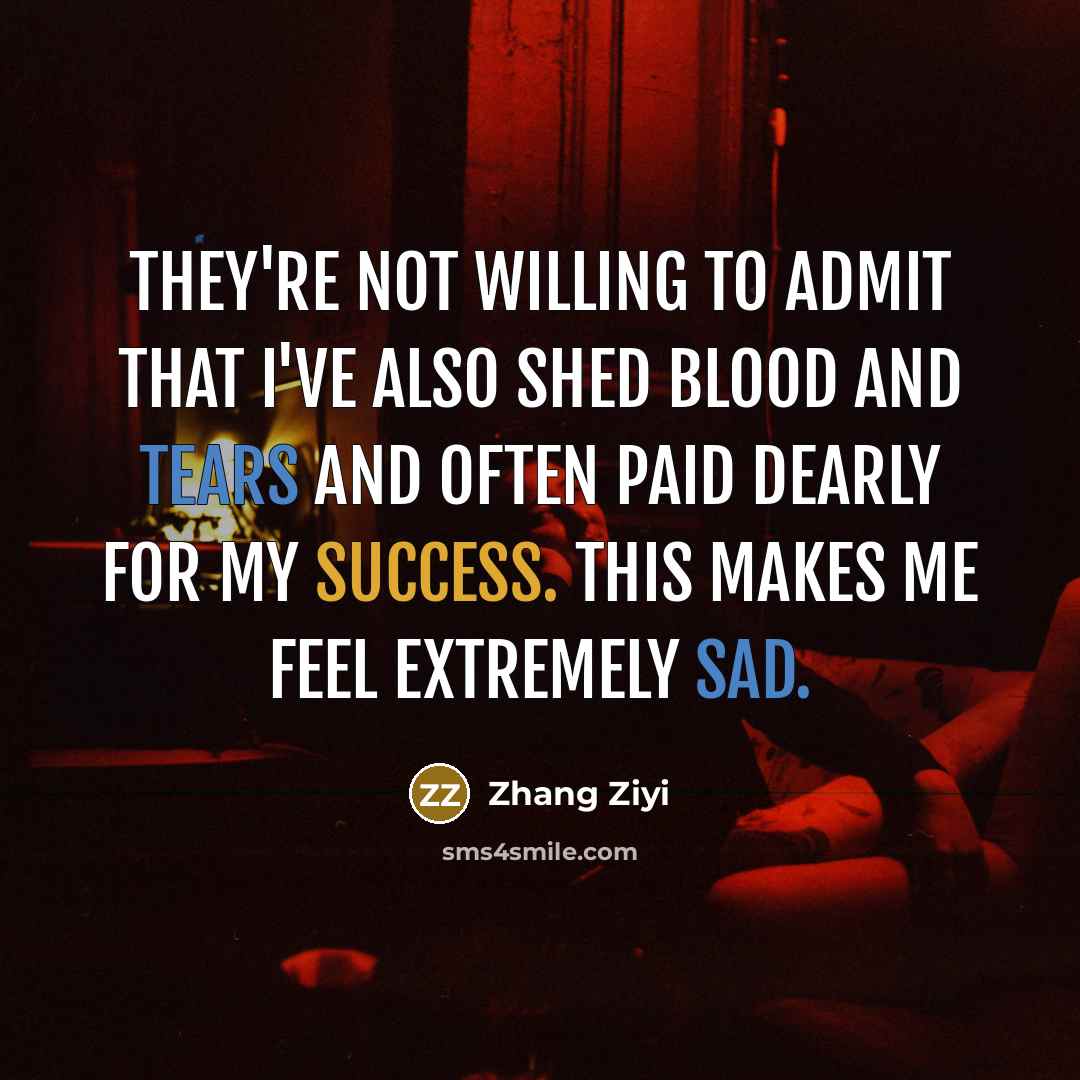 “They're not willing to admit that I've also shed blood…” quote by Zhang Ziyi