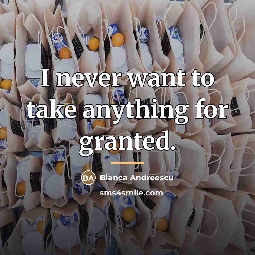 “I never want to take anything for granted.…” quote by Bianca Andreescu