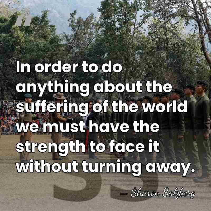 In order to do anything about the suffering of the world we&hellip; - Sharon Salzberg