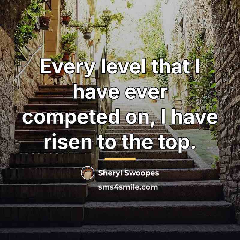 “Every level that I have ever competed on, I have…” quote by Sheryl Swoopes