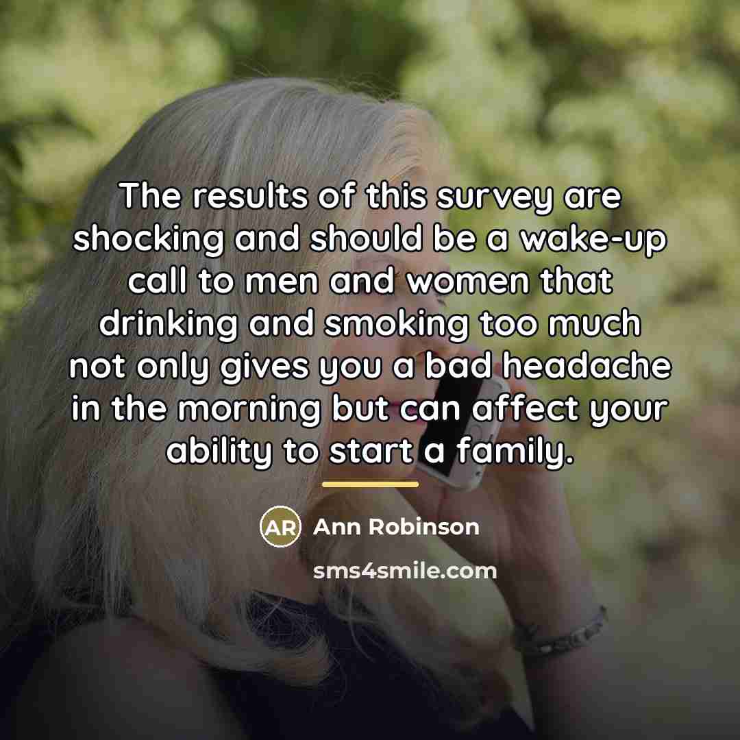 “The results of this survey are shocking and should be…” quote by Ann Robinson