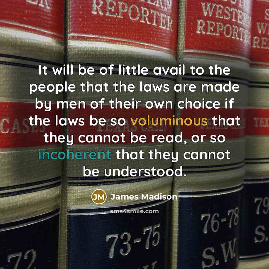 “It will be of little avail to the people that…” quote by James Madison