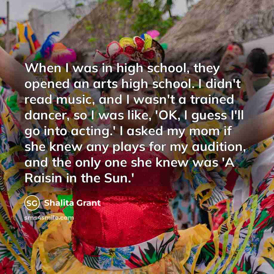 “When I was in high school, they opened an arts…” quote by Shalita Grant