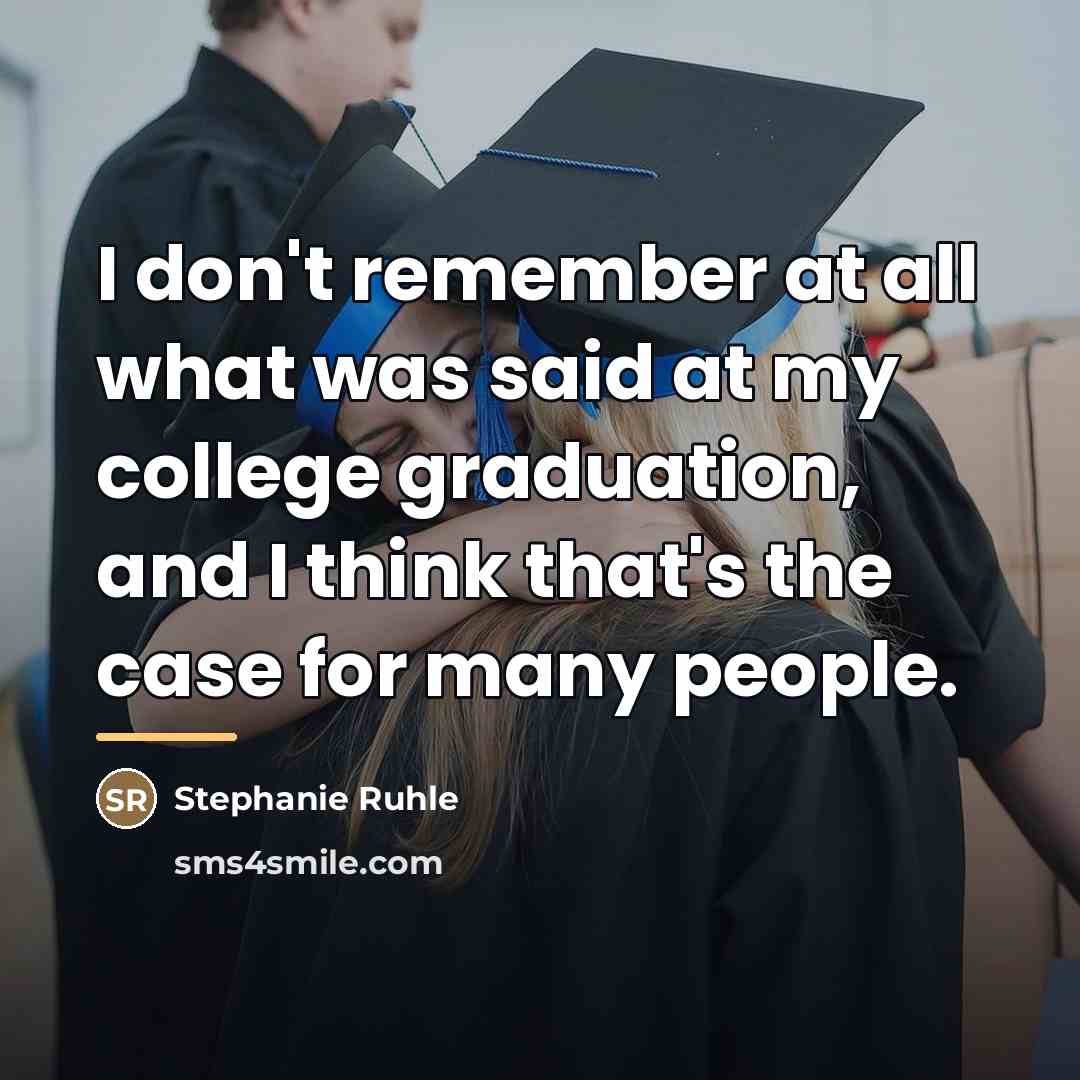 “I don't remember at all what was said at my…” quote by Stephanie Ruhle