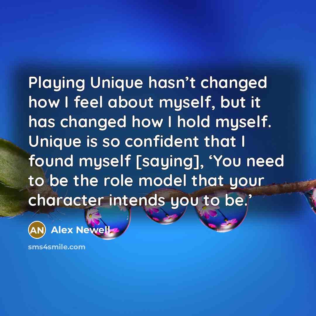 “Playing Unique hasn’t changed how I feel about myself, but…” quote by Alex Newell