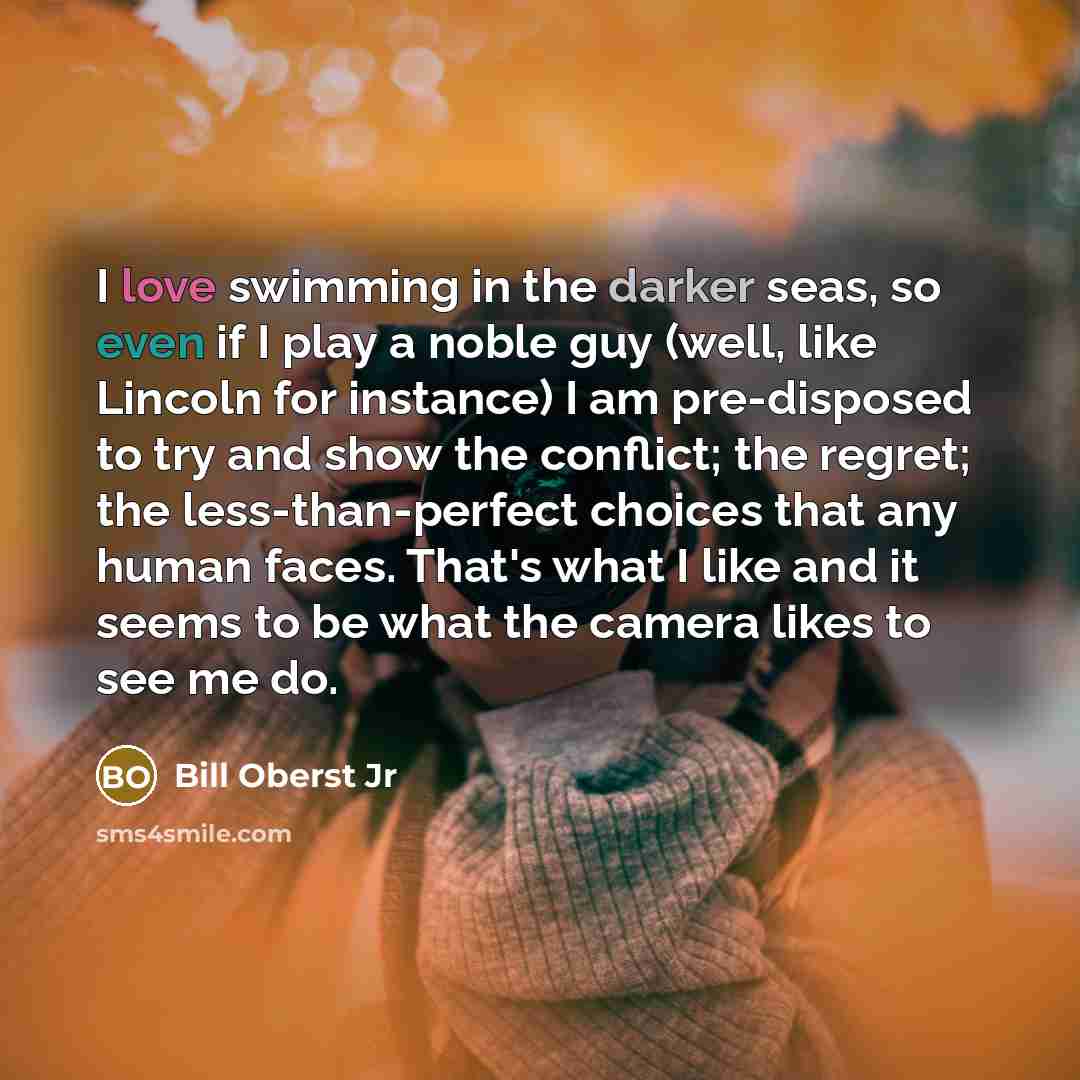 “I love swimming in the darker seas, so even if…” quote by Bill Oberst Jr