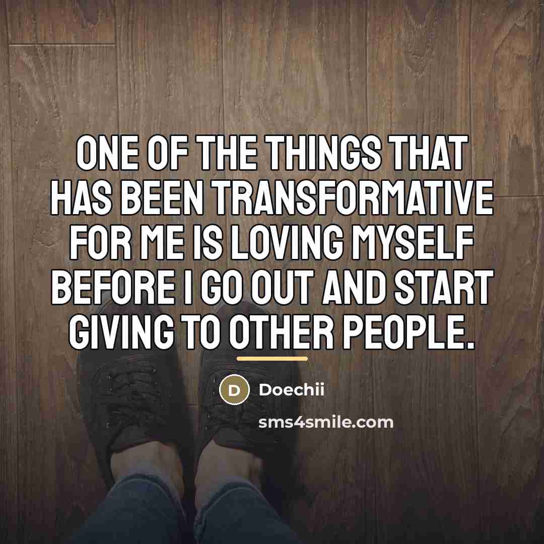 “One of the things that has been transformative for me…” quote by Doechii