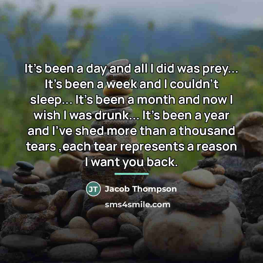“It's been a day and all I did was prey...…” quote by Jacob Thompson