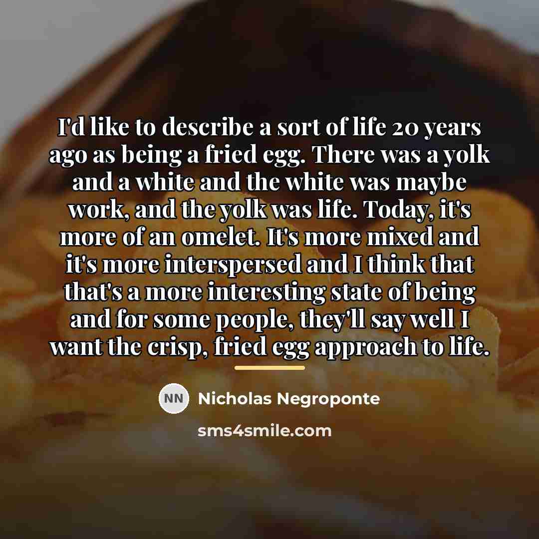 “I'd like to describe a sort of life 20 years…” quote by Nicholas Negroponte