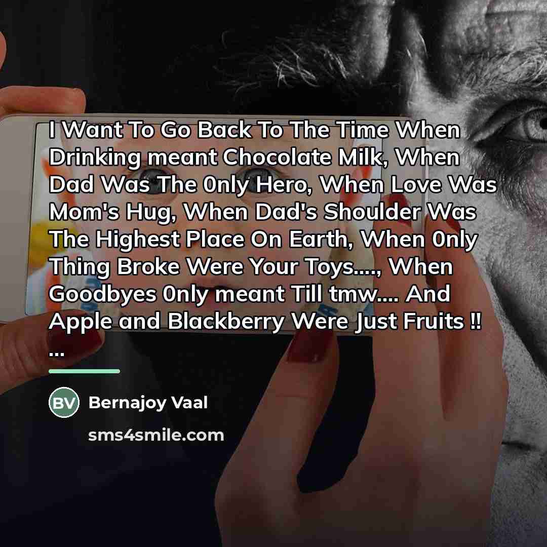 “I Want To Go Back To The Time When Drinking…” quote by Bernajoy Vaal