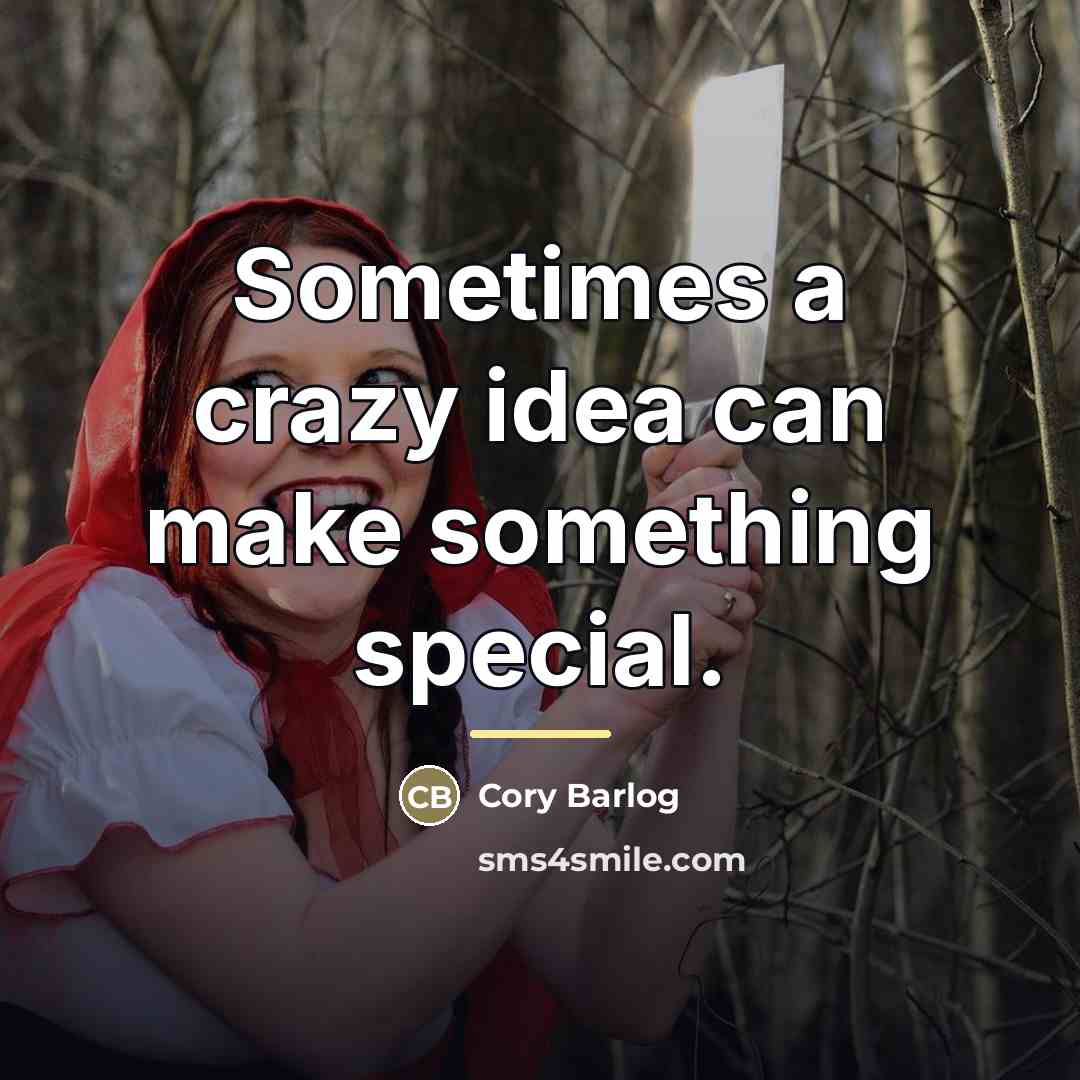 “Sometimes a crazy idea can make something special.…” quote by Cory Barlog