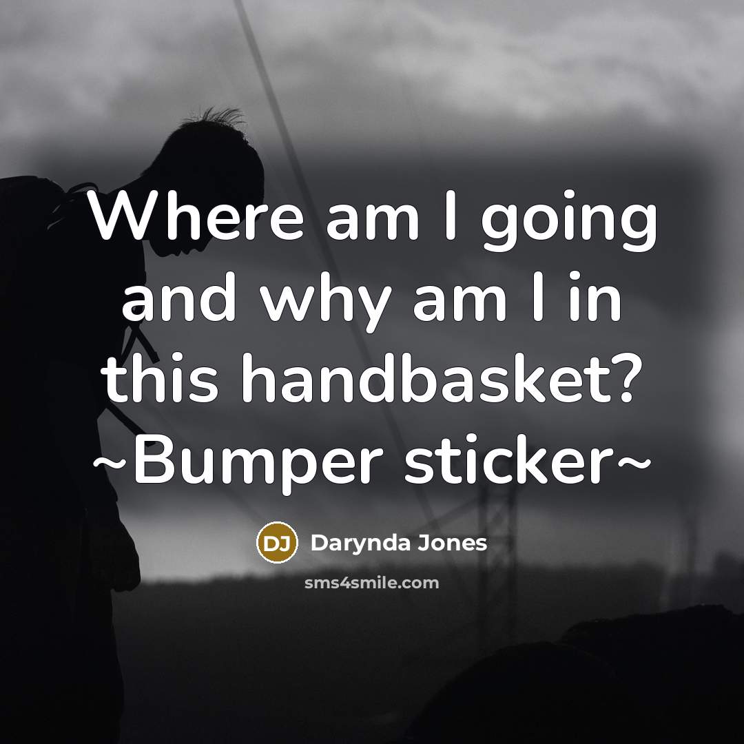 “Where am I going and why am I in this…” quote by Darynda Jones