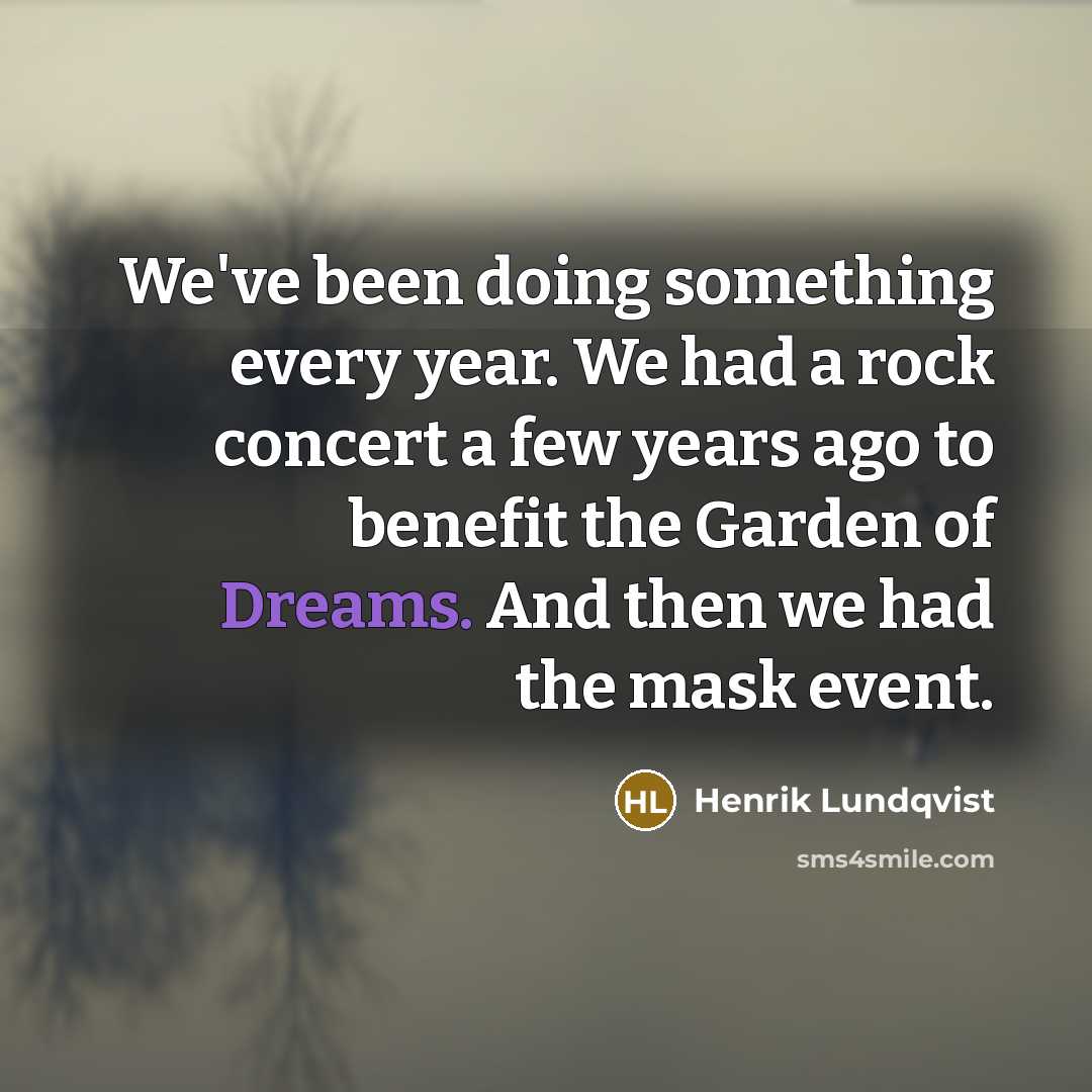 “We've been doing something every year. We had a rock…” quote by Henrik Lundqvist