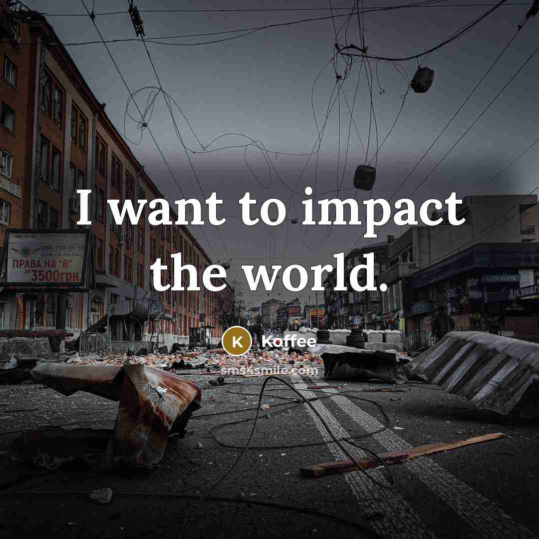 “I want to impact the world.…” quote by Koffee