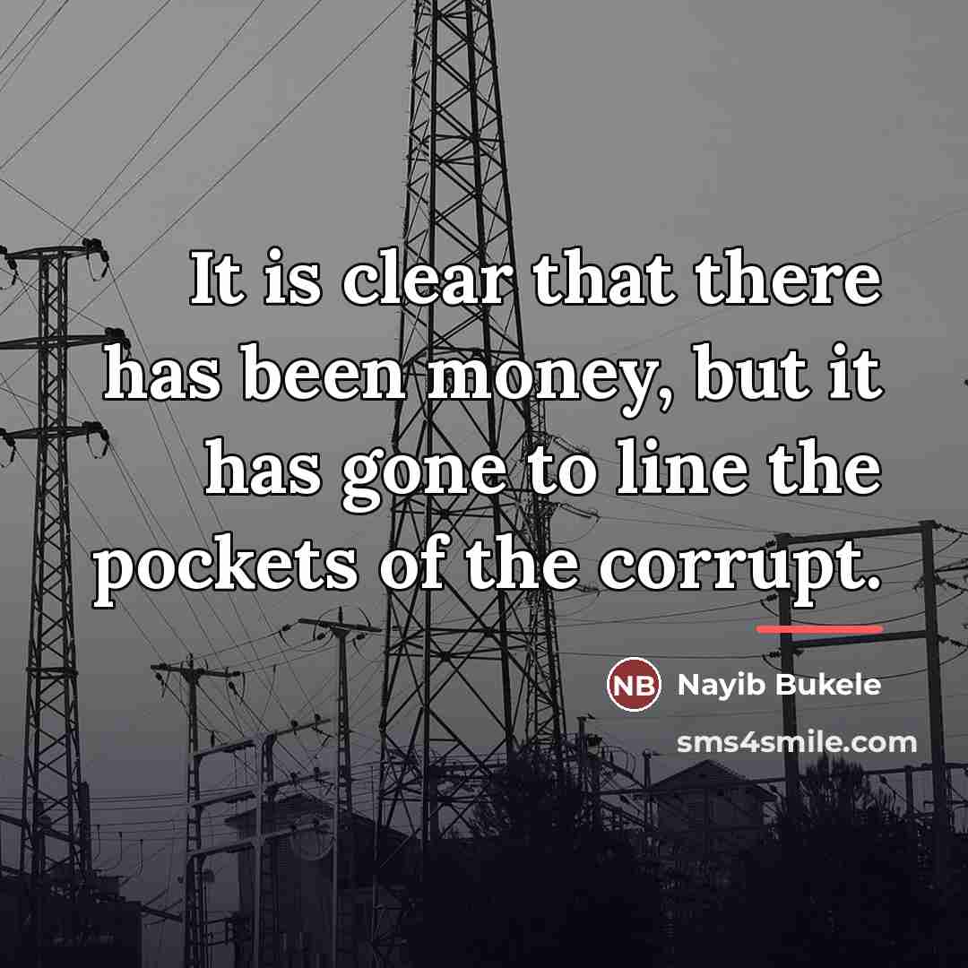 “It is clear that there has been money, but it…” quote by Nayib Bukele