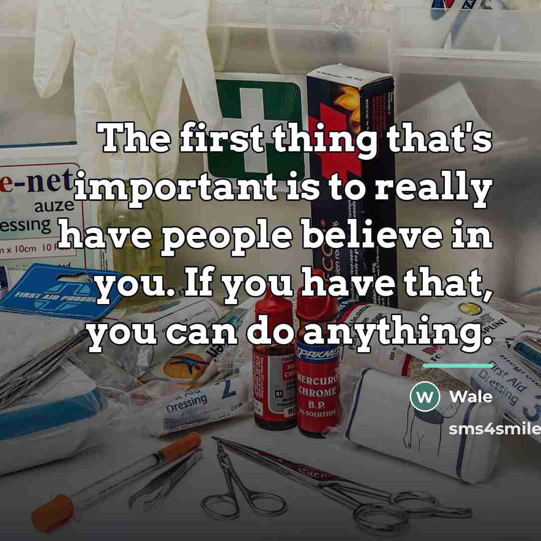 “The first thing that's important is to really have people…” quote by Wale