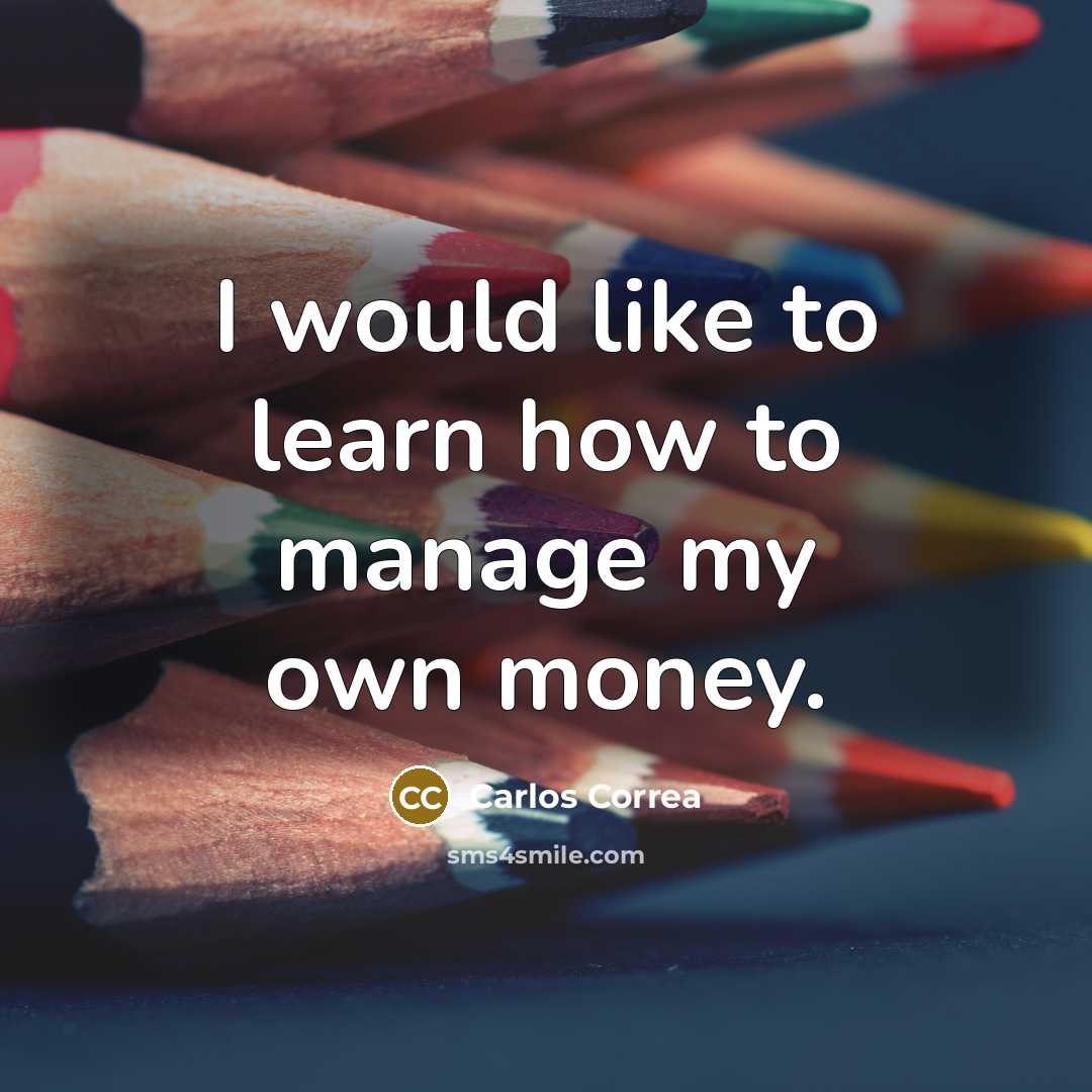 “I would like to learn how to manage my own…” quote by Carlos Correa