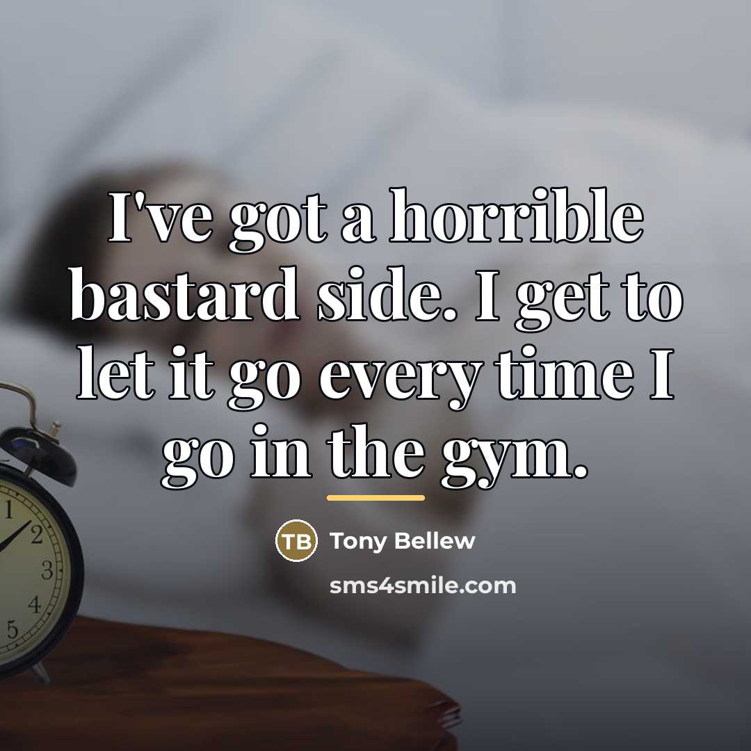 “I've got a horrible bastard side. I get to let…” quote by Tony Bellew