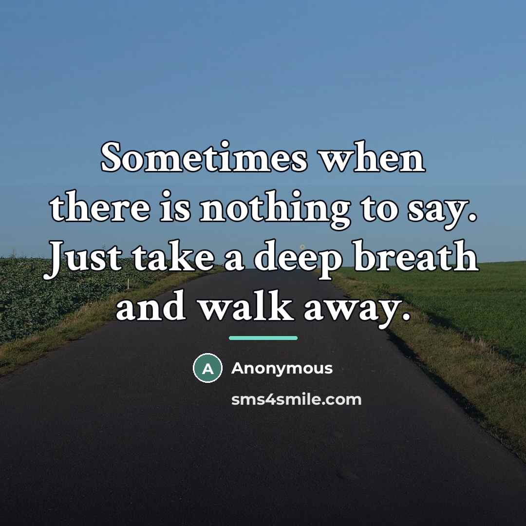 “Sometimes when there is nothing to say. Just take a…” quote by Anonymous