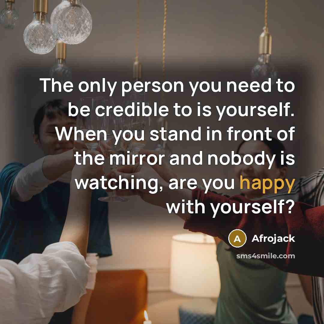 “The only person you need to be credible to is…” quote by Afrojack