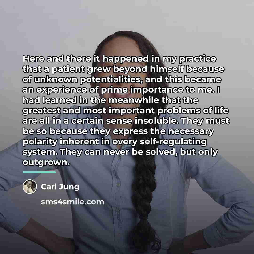 “Here and there it happened in my practice that a…” quote by Carl Jung