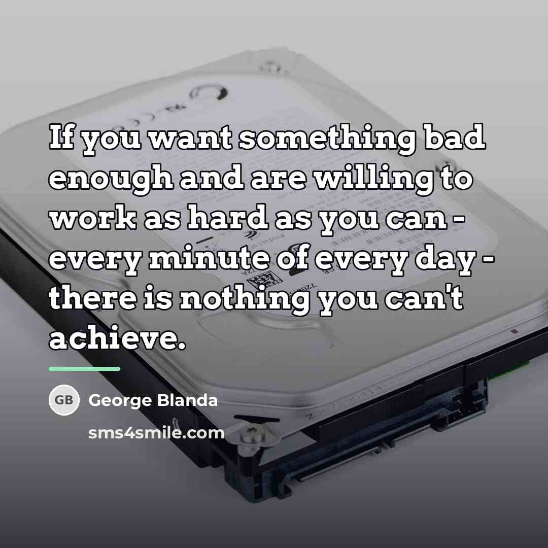 “If you want something bad enough and are willing to…” quote by George Blanda