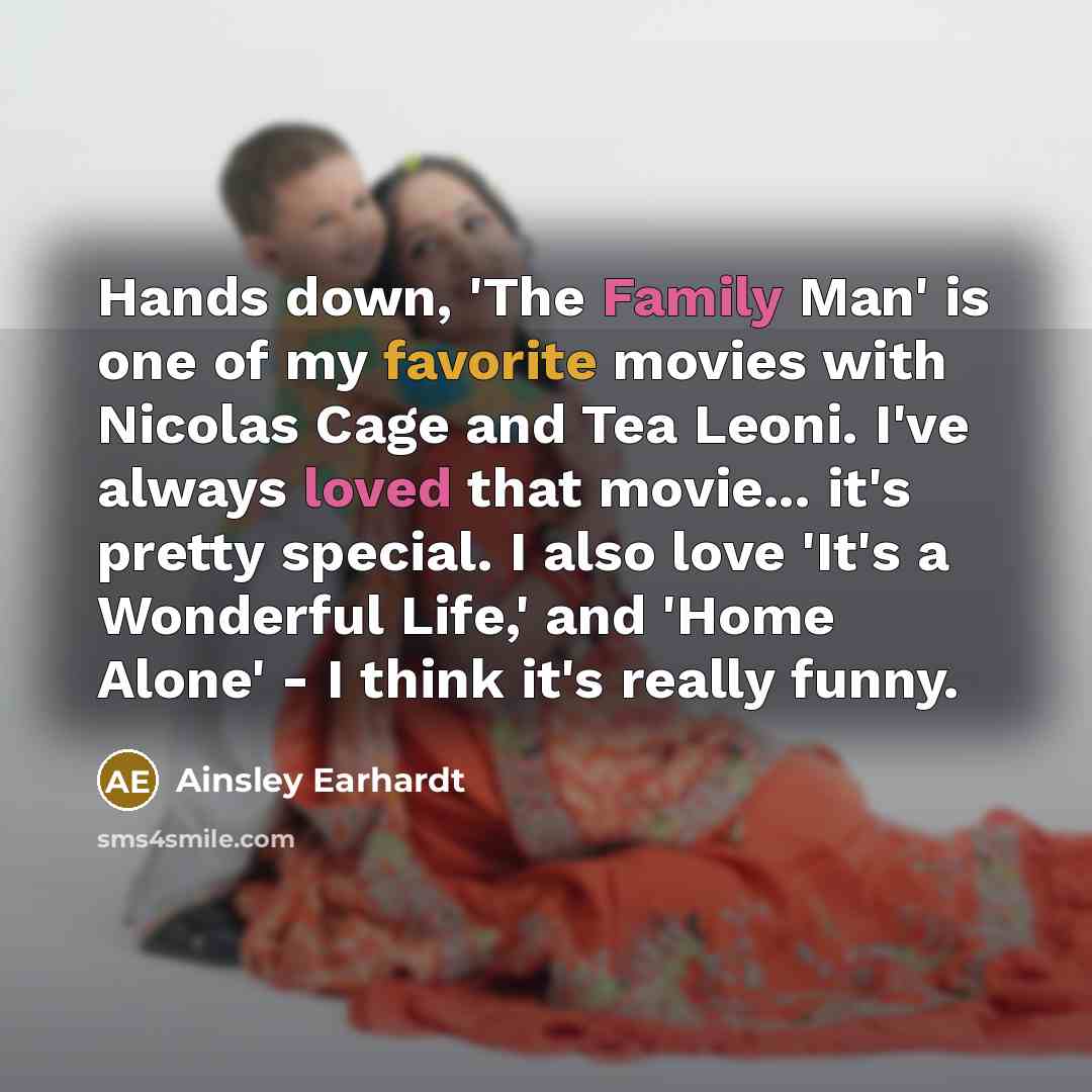“Hands down, 'The Family Man' is one of my favorite…” quote by Ainsley Earhardt