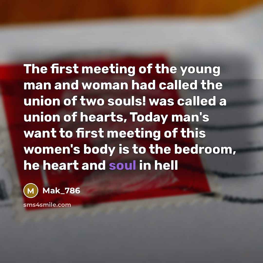 “The first meeting of the young man and woman had…” quote by Mak_786