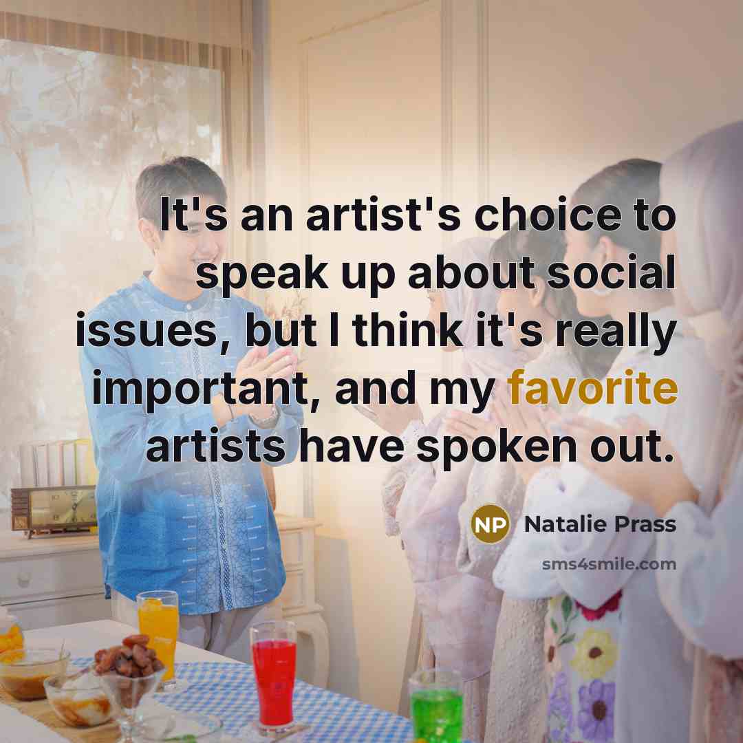 “It's an artist's choice to speak up about social issues,…” quote by Natalie Prass