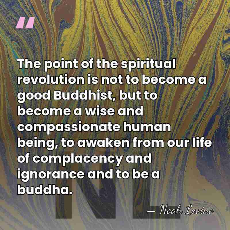 The point of the spiritual revolution is not to become a good&hellip; - Noah Levine